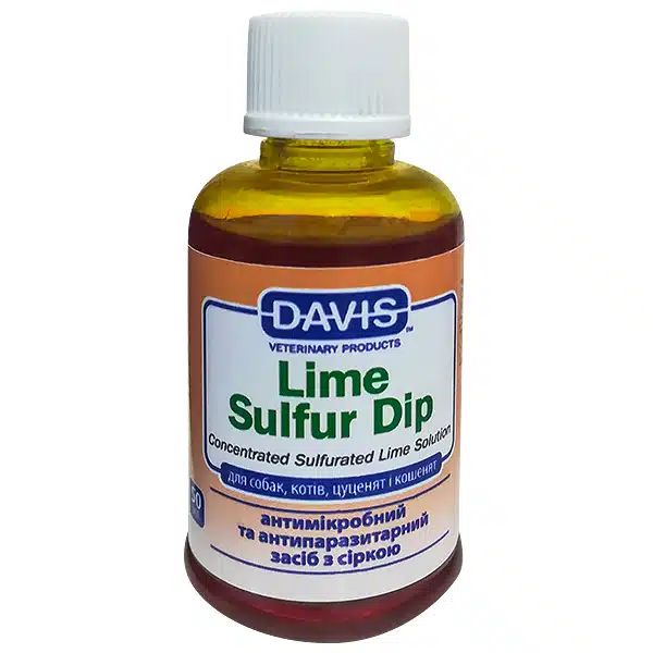 Антимікробний антипаразитарний засіб Davis Lime Sulfur Dip для собак та котів, концентрат