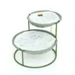 Подвійний лежак для домашніх тварин MISOKO Pet bed, round, double, steel frame, 70x50x40 cm