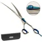 Вигнуті ножиці для стрижки собак Davis Extreme Edge BLUE Curved