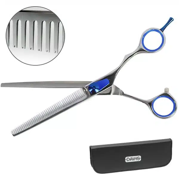 Філірувальні ножиці для стрижки собак Davis Extreme Edge BLUE Thinning