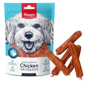 Ласощі Wanpy Chicken Sausages курячі сосиски для собак, 100 г