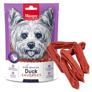 Ласощі Wanpy Duck Sausages з качкою для собак, 100 г