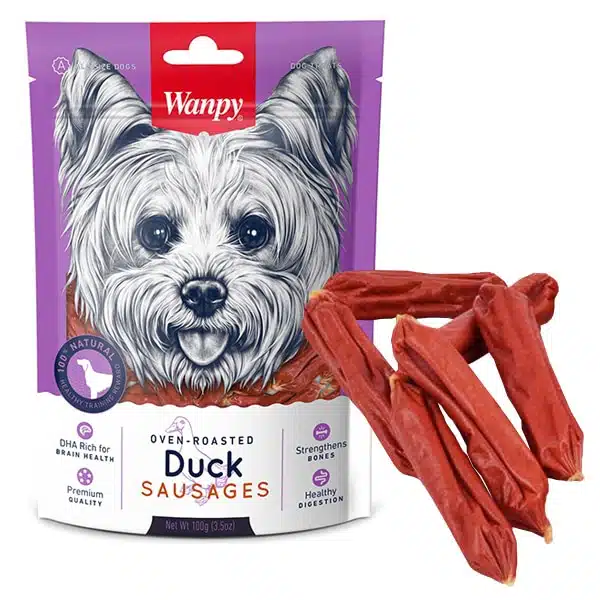 Ласощі для собак Wanpy Duck Sausages Сосиски з качкою, 100 г