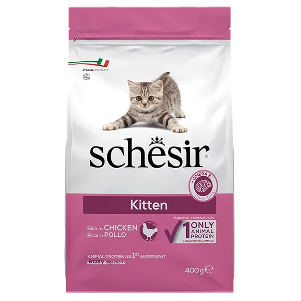 Сухий корм для кошенят Schesir Cat з куркою