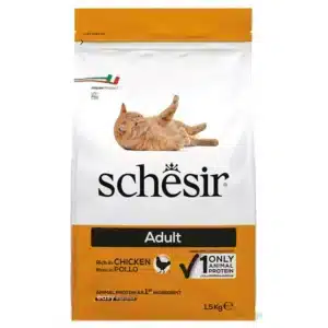 Сухий корм для дорослих котів Schesir Cat з куркою