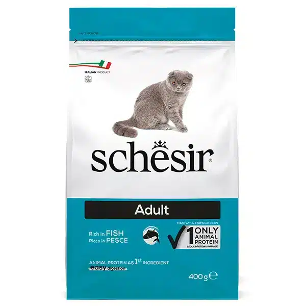 Сухий корм для дорослих котів Schesir Cat з рибою