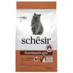 Сухой корм для стерилизованных и склонных к набору веса кошек Schesir Cat Sterilized&Light с курицей