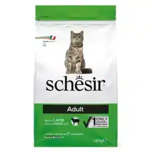 Сухий корм Schesir для дорослих котів з ягням