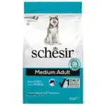 Сухой корм для взрослых собак средних пород Schesir Dog с рыбой для взрослых собак средних пород