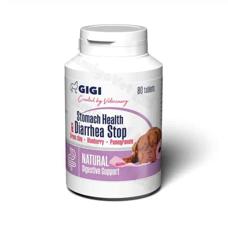 Добавка GiGi Stomach Health & Diarrhea Stop для травлення собак великих порід, 80 таб