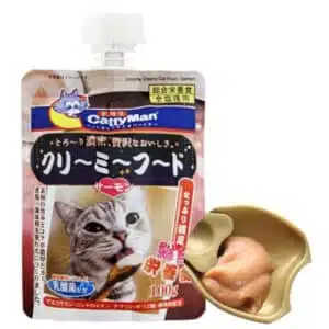 Ласощі CattyMan Complete Creamy Food з лососем для котів, 100 г
