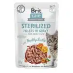 Вологий корм для стерилізованих котів Brit Care Cat Sterilized філе в соусі з кроликом, 85 г