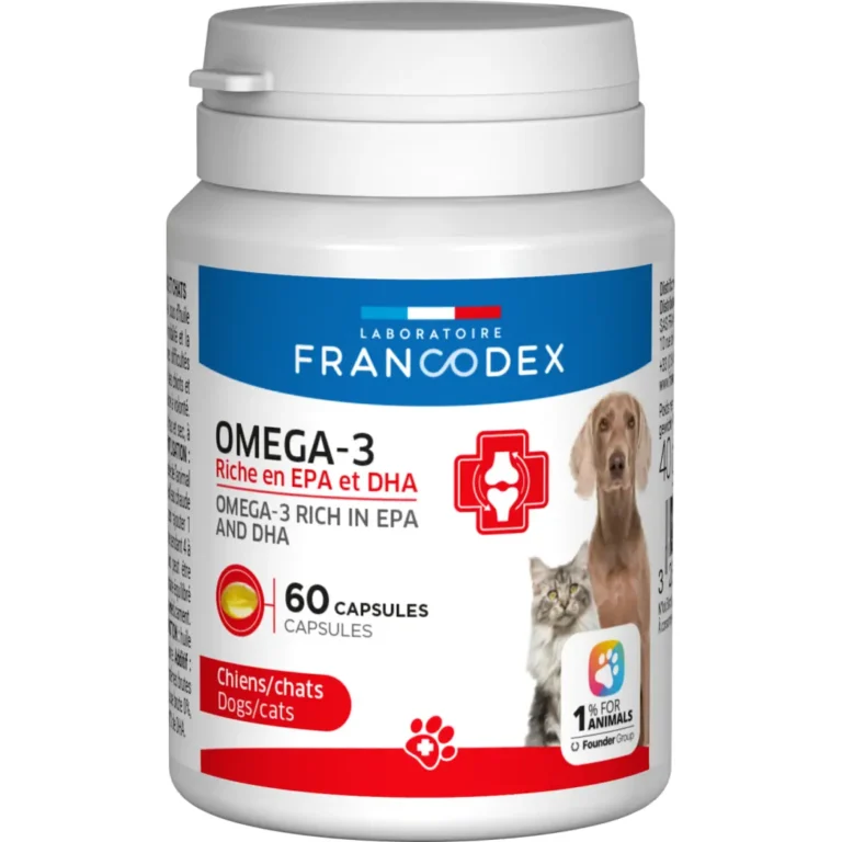 Омега 3 для котів і собак Laboratoire Francodex Omega-3 Capsules 60 капсул