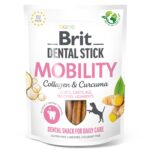 Ласощі для собак Brit Dental Stick Mobility з колагеном і куркумою