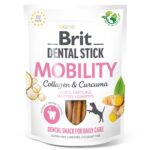 Лакомство для собак Brit Dental Stick Mobility с коллагеном и куркумой