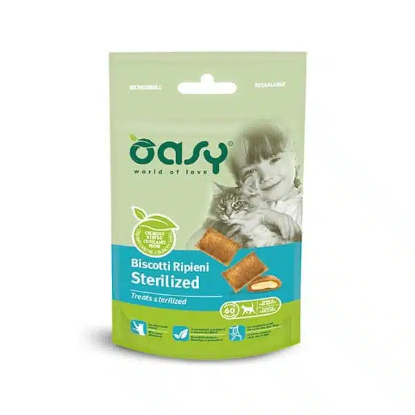 Ласощі OASY Treats Sterilized для стерилізованих котів, 60 г