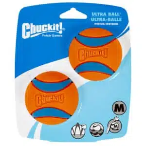 Іграшка Chuckit! Ultra Ball тенісний м'яч для середніх собак, 2 шт