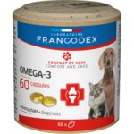 Омега-3 для котов и собак Laboratoire Francodex Omega-3 Capsules 60 капсул