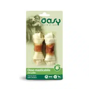 Ласощі OASY Chewy Bone з куркою для собак, M