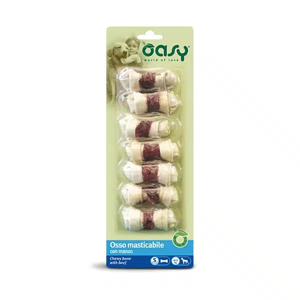 Ласощі OASY Chewy Bone з яловичиною для собак, S