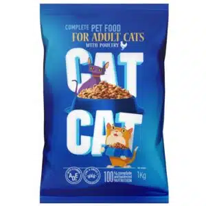 Сухий корм для дорослих котів Cat Cat з м'ясом птиці