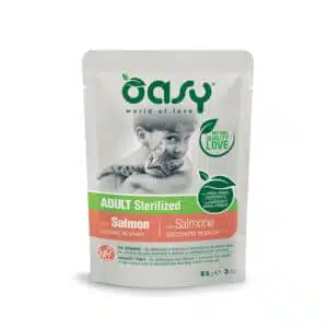Вологий корм Oasy Adult Sterilized з лососем для стерил. котів, 85 г