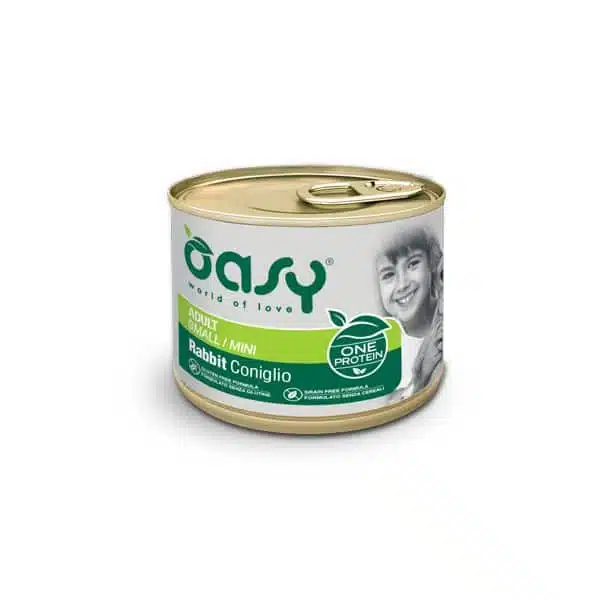 Вологий корм для собак малих порід OASY One Protein Formula Adult Small/Mini з кроликом 200г