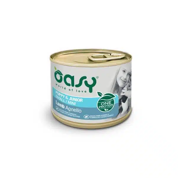 Вологий корм Oasy One Protein Formula Puppy Small для цуценят з ягням, 200 г