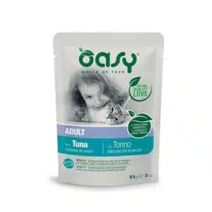 Вологий корм для дорослих котів Oasy Adult з тунцем, 85 г