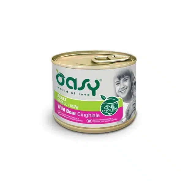 Вологий корм Oasy One Protein Formula Adult Small для собак з диким кабаном, 200 г