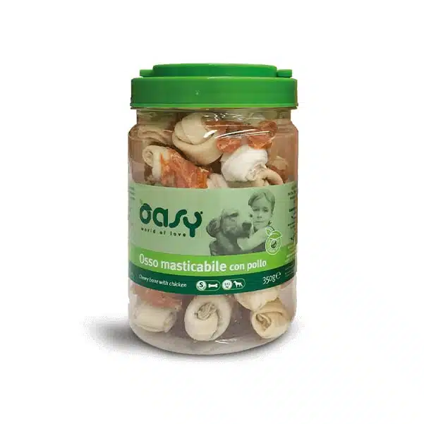 Ласощі OASY Chewy Bone з куркою для собак, S