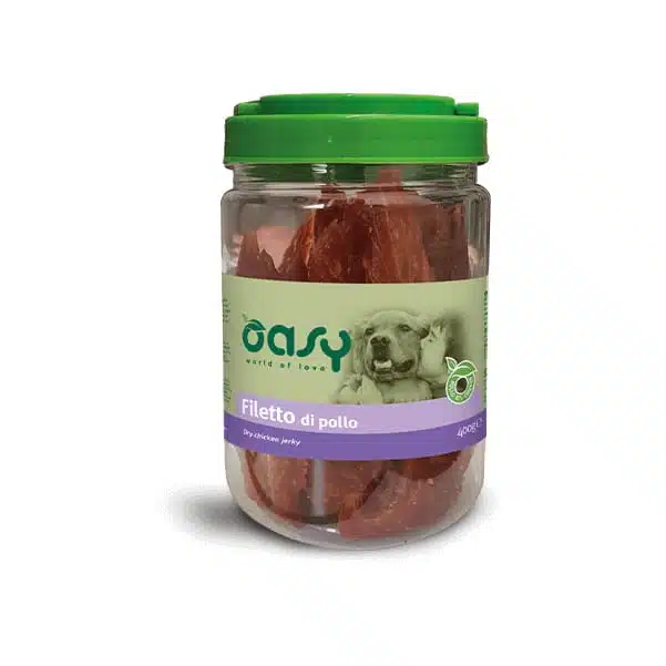 Ласощі OASY Jerky джерки з куркою для собак, 400 г