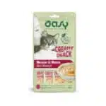 Ласощі Oasy Creamy кремовий мус з яловичиною для котів, 4 шт по 15 г