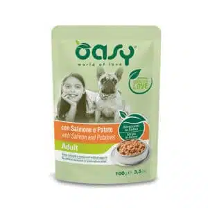 Вологий корм Oasy One Protein Formula Adult для собак з лососем і картоплею, 100 г