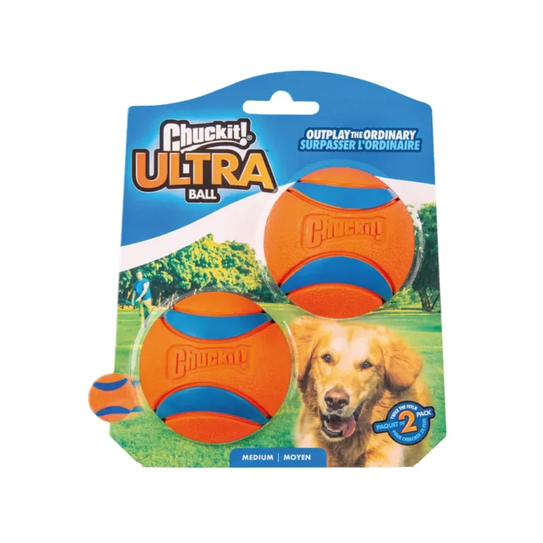 Іграшка Chuckit! Ultra Ball тенісний м'яч для середніх собак, 2 шт