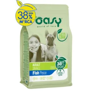 Сухий корм Oasy Lifestage Adult Small для собак малих порід з рибою