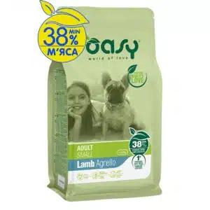 Сухий корм Oasy Lifestage Adult Small для собак малих порід з ягням