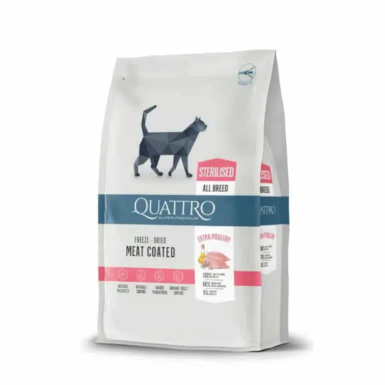 Сухий корм для стерилізованих котів Quattro Cat Sterilized з птицею