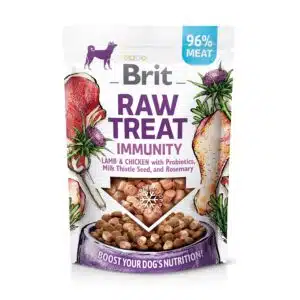 Ласощі Brit RAW Freeze-Dried Treat & Topper Immunity з ягням і куркою для собак, 40 г