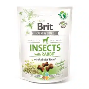 Ласощі Brit Care Dog Crunchy Cracker з комахами та кроликом для собак, 200 г