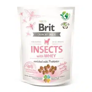 Ласощі Brit Care Dog Crunchy Cracker з комахами для цуценят, 200 г