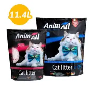 Наповнювач AnimAll силікагелевий 7.6+3.8 л для котів, акція