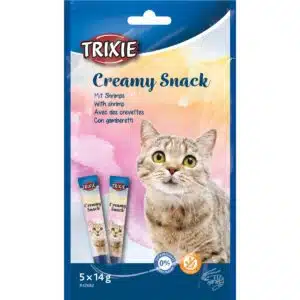 Ласощі Trixie Creamy Snack з креветками для котів, 5x14 г