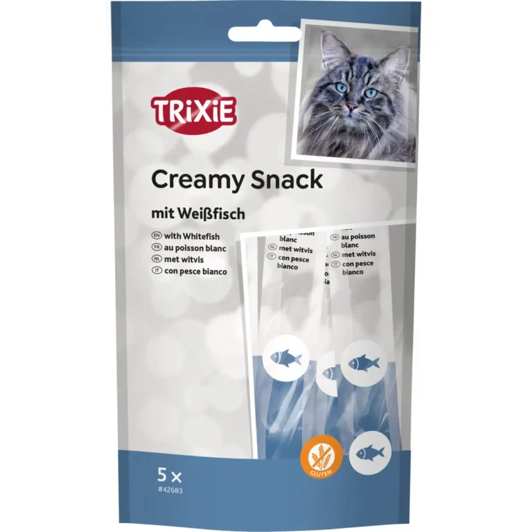 Кремові ласощі для котів Trixie Creamy Snack біла риба (5X14)