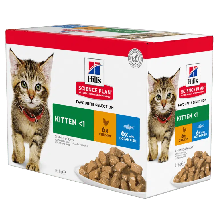 Корм Hill's Science Plan Kitten з куркою і рибою для кошенят, 6+6 шт x 85 г