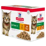 Корм Hill's Science Plan Kitten з куркою та індичкою для кошенят, 6+6 шт x 85 г