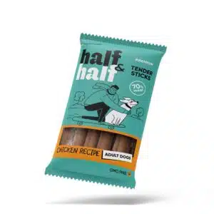 Ласощі Half&Half м'ясні палички з куркою для собак, 100 г