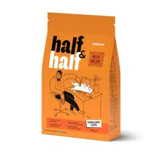 Сухий корм Half&Half з яловичиною для стерилізованих котів