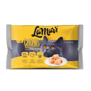 Вологий корм La Murr з куркою для дорослих котів, 4х100 г