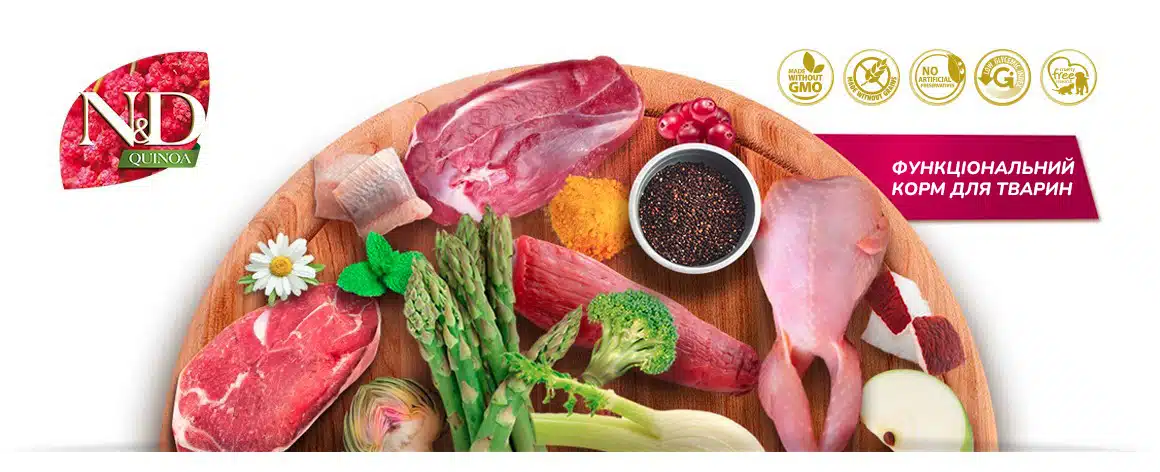 Сухий корм для кішок Farmina N&D Quinoa Skin&Coat ADULT при харчовій алергії перепілка, кіноа, кокос та куркума 2 raw ingredients nd quinoa